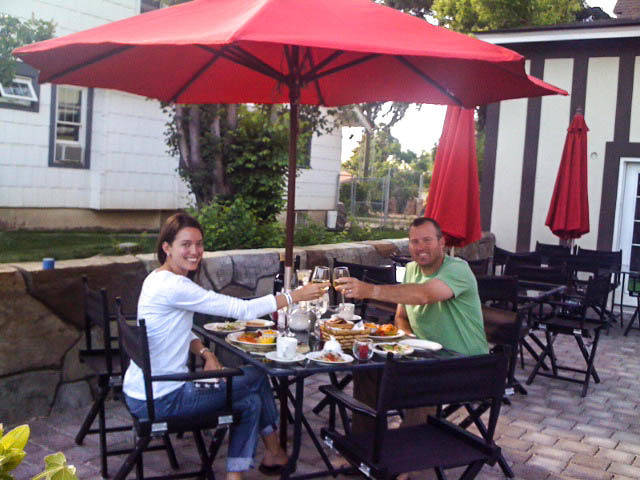 Couple enjoying dinner at Greystone Manor