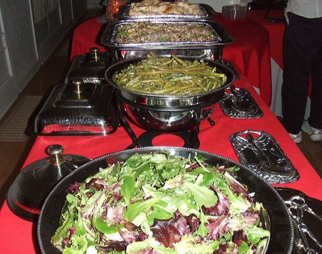 Buffet-style catering at Greystone Manor