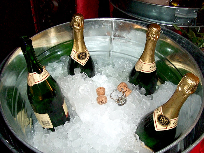Iced Champagne bucket at Greystone Manor