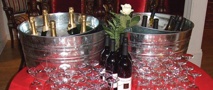 Champagne spread at Greystone Manor