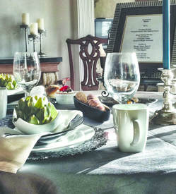 Greystone Manor Dinner Table Setting